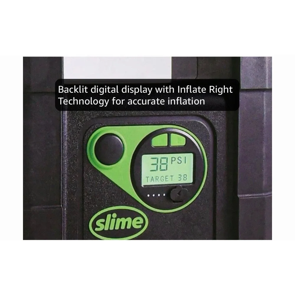 Slime 40080 Cordless Rechargable Tire Inflator NOB
